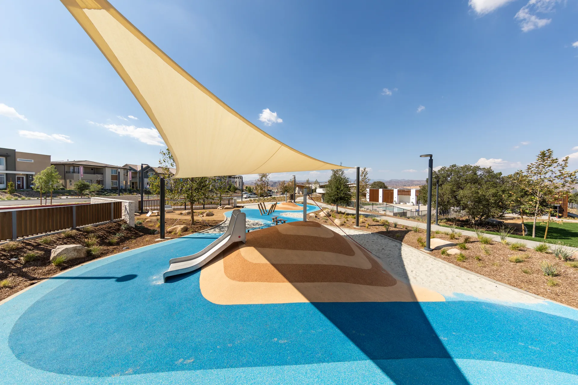 Architectural photograph from the confluence park santa clarita project