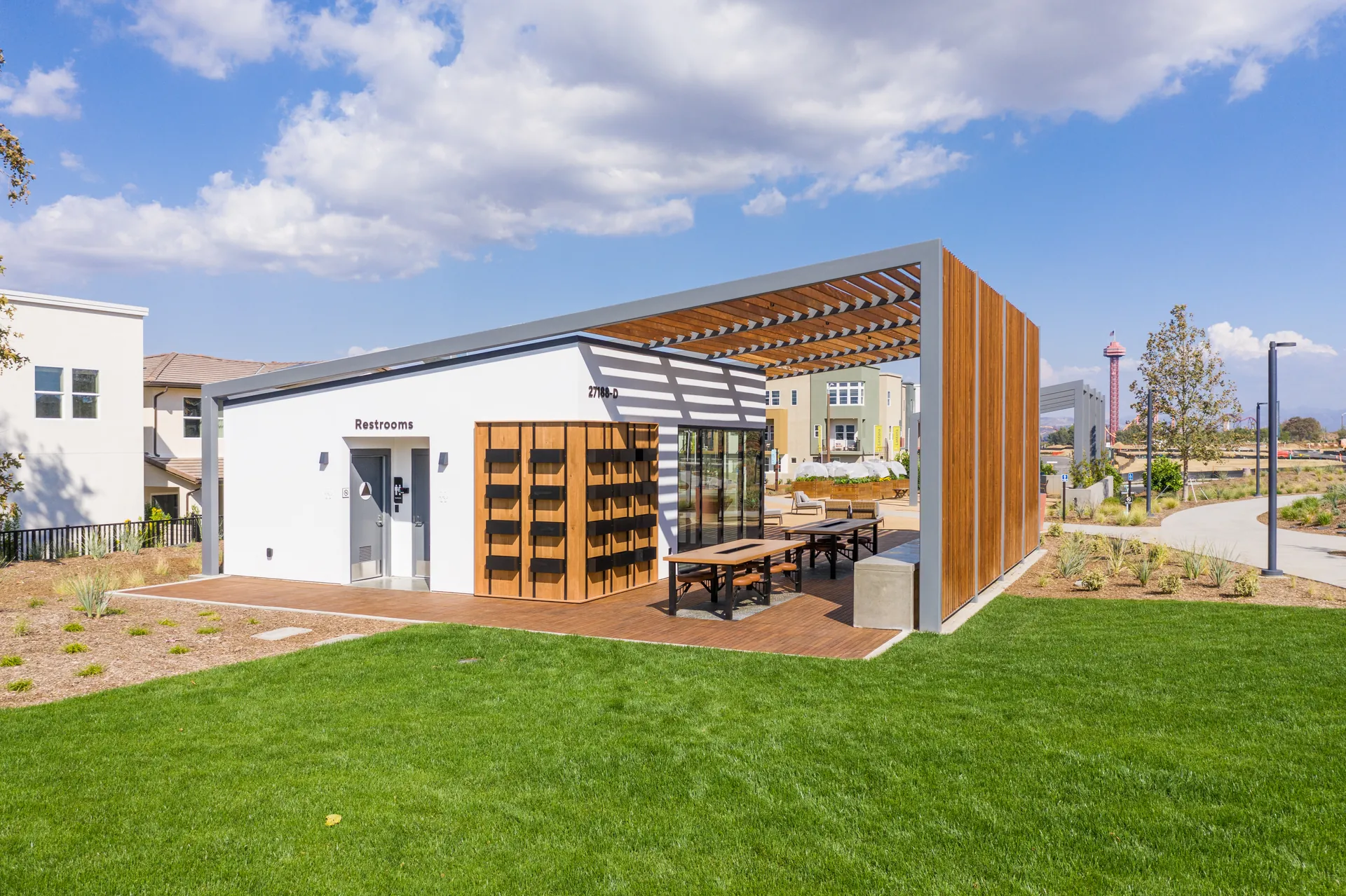 Architectural photograph from the confluence park santa clarita project