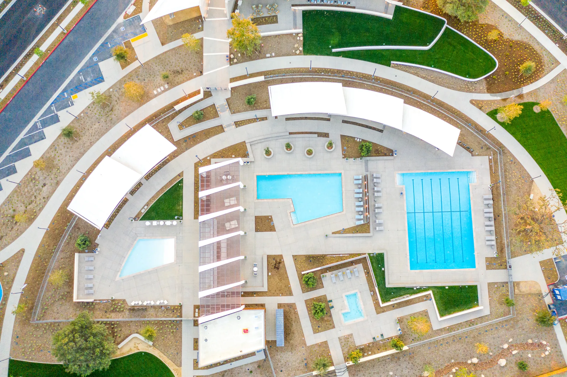Aerial photograph from the confluence park santa clarita project
